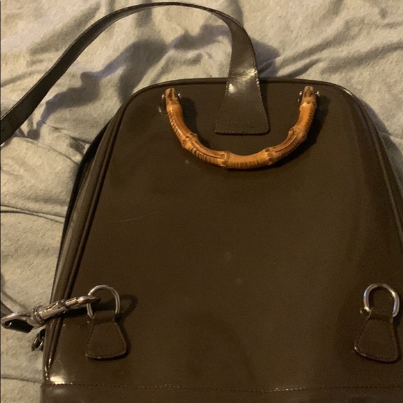 Vintage Gucci One Shoulder Bamboo Backpack - Picture 2 of 7